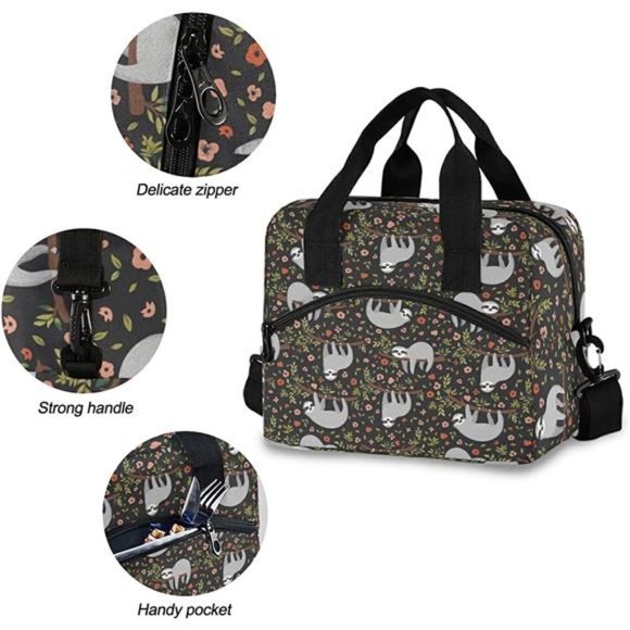 LUNCH Bags for Women Men, Reusable Insulated Lunch Box - Picture 6 of 6